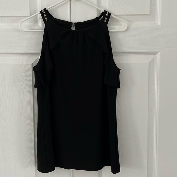 WHBM Ruffle Tank with gold detail Sz XS - Picture 1 of 3